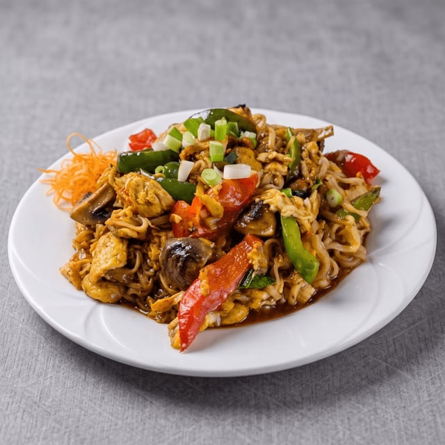 Spicy Drunken Noodles.