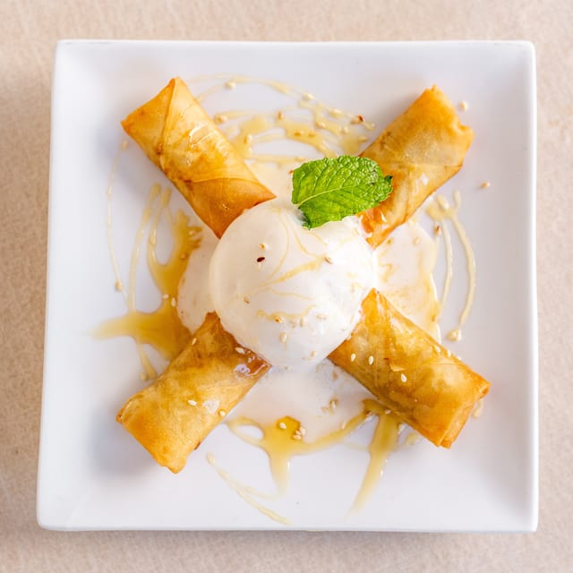 Crispy Banana Rolls.